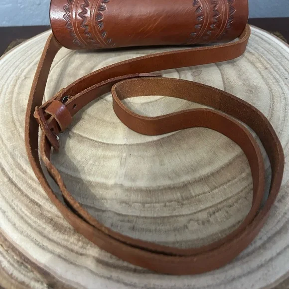 Brown Boho Hand Tooled Leather Crossbody Bag
#922 - Picture 12 of 12